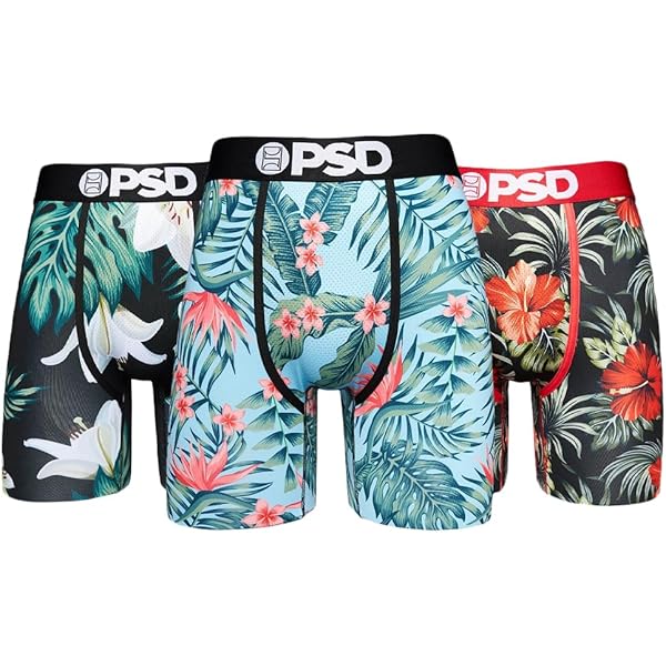 Amazon | PSD Underwear メンズ ワイドバンド ボクサーブリーフ
